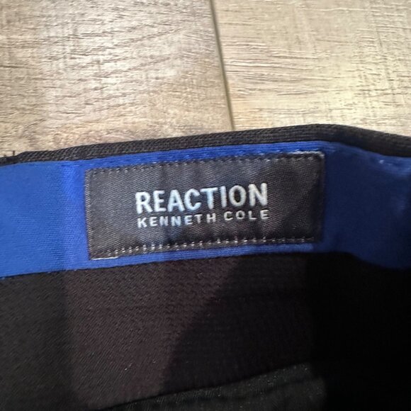 REACTION KENNETH COLE 2 PIECE SUIT CHARCOAL GRAY 36S COAT 30 X 30 - Picture 13 of 15